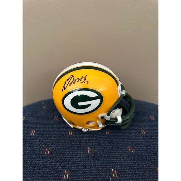 Davante Adams signed autographed Green Bay Packers Mini Helmet Beckett Witness - Picture 1 of 6